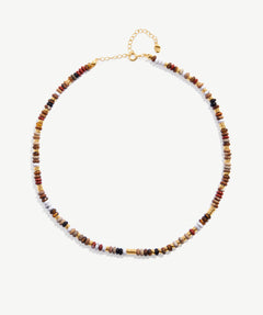 Holiday Gemstone Beaded Necklace