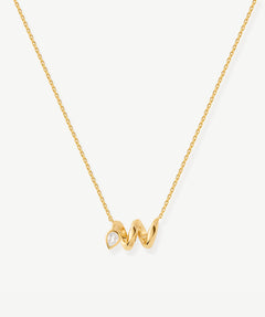 18K Gold Plated Snake Pendant Necklace – Symbol of Rebirth & Infinite Energy | MaiaMina