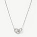 925 Sterling Silver Pave Mariner Interlocking Pendant Necklace โ Elegant Geometric Jewelry | MaiaMina