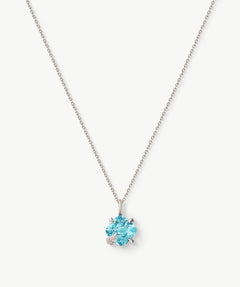 Wilda Sky Blue Topaz Petite Pendant Necklace in Sterling Silver – MaiaMina