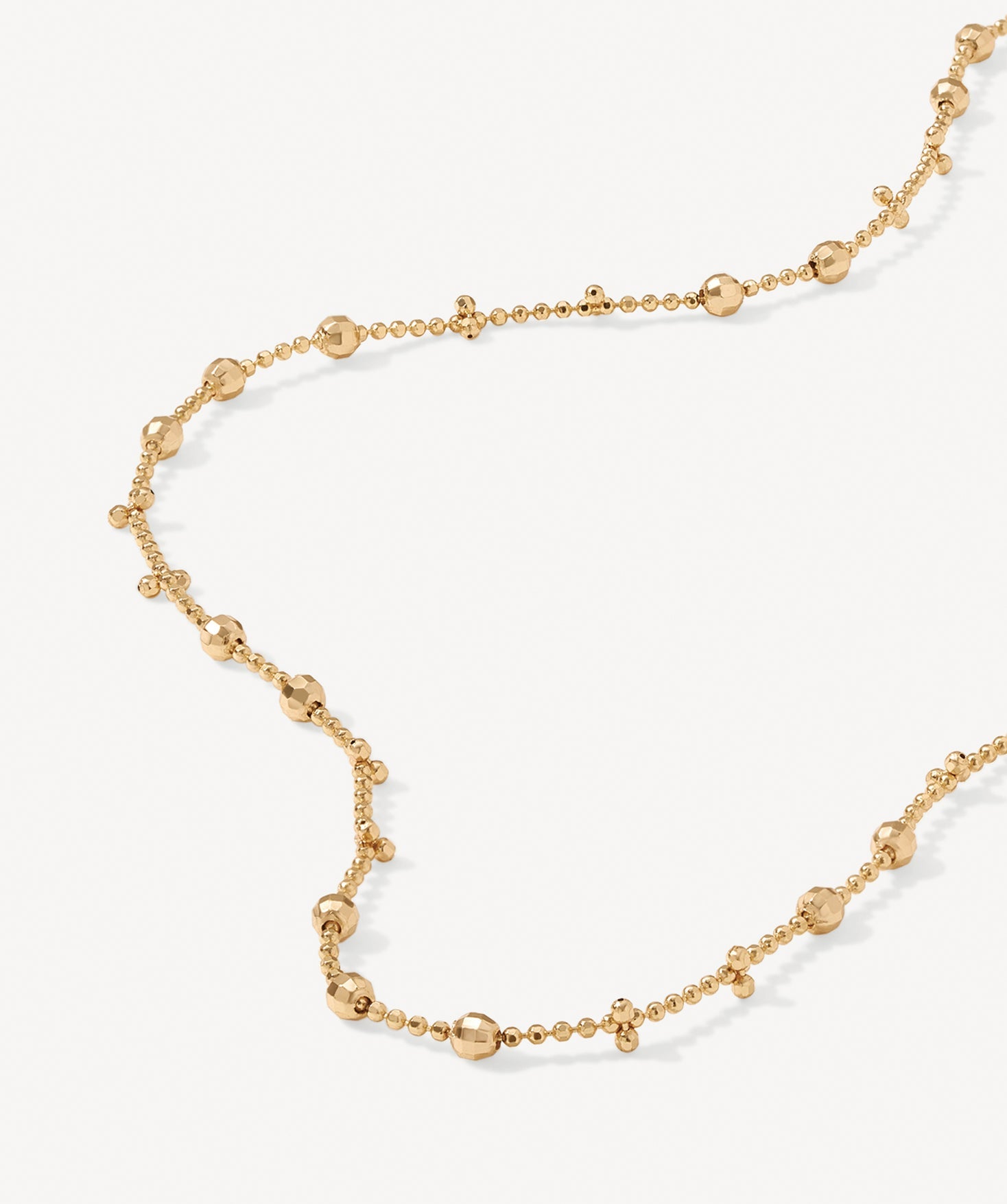 Gold Satellite Chain Necklace – Dainty Layering Jewelry in 18K Gold Vermeil | MaiaMina