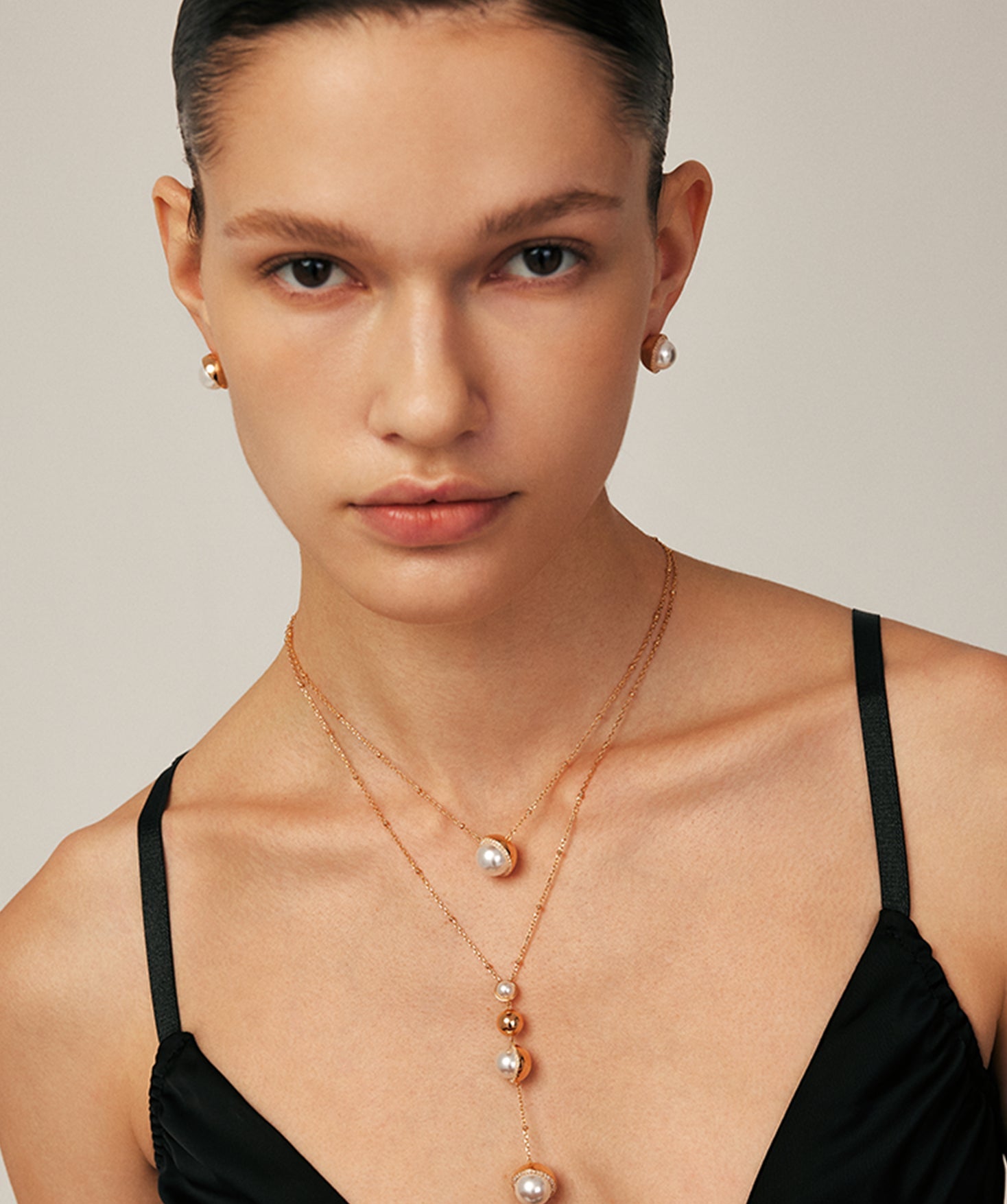 Elegant Pearl Moon Pendant Necklace – 18K Gold Vermeil Pearl Jewelry | MaiaMina