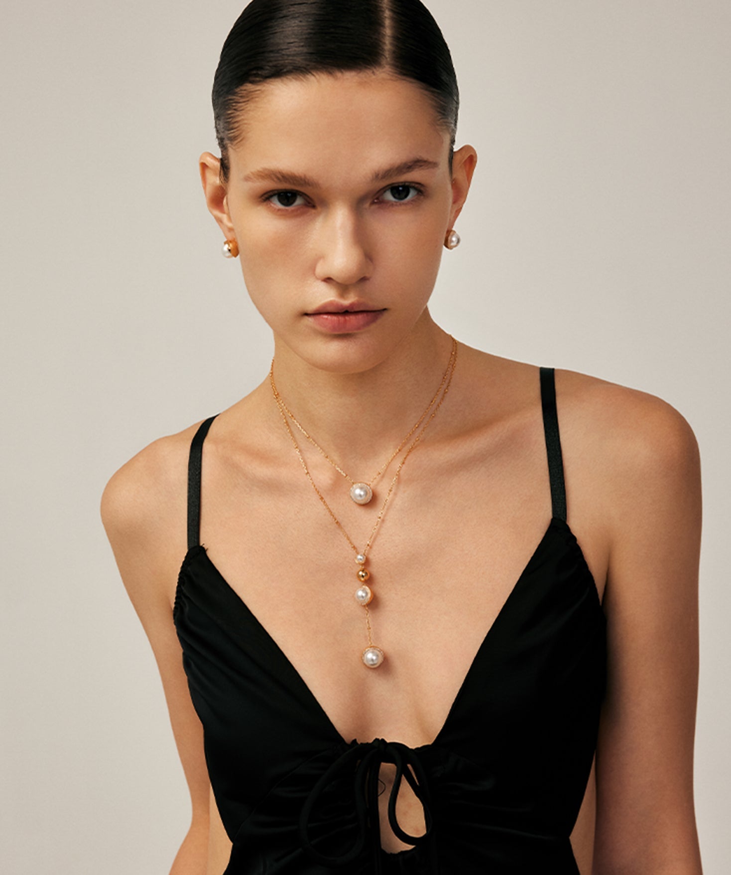 Elegant Pearl Moon Pendant Necklace – 18K Gold Vermeil Pearl Jewelry | MaiaMina