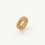 Gold Vermeil Spike Eternity Ring with Gradient Gemstones – MaiaMina