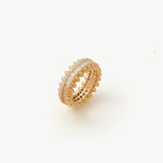 Gold Vermeil Spike Eternity Ring with Gradient Gemstones – MaiaMina