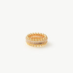 Gold Vermeil Spike Eternity Ring with Gradient Gemstones – MaiaMina