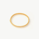 Rock Spike Bangle Bracelet in Gold Vermeil with Zircon – MaiaMina