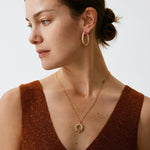 Gold Vermeil Spike Pendant Necklace with Gradient Gemstones – MaiaMina