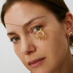 Gold Vermeil Spike Pendant Necklace with Gradient Gemstones – MaiaMina