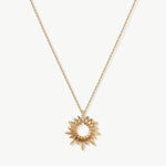 Gold Vermeil Spike Pendant Necklace with Gradient Gemstones – MaiaMina