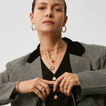 Gold Vermeil Spike Pendant Necklace with Gradient Gemstones – MaiaMina