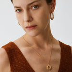 Gold Vermeil Spike Pendant Necklace with Gradient Gemstones – MaiaMina