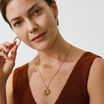 Gold Vermeil Spike Pendant Necklace with Gradient Gemstones – MaiaMina