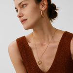 Gold Vermeil Spike Pendant Necklace with Gradient Gemstones – MaiaMina