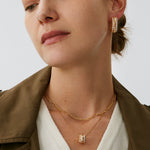 Gold Vermeil Spike Roller Pendant Necklace with Gemstones – MaiaMina