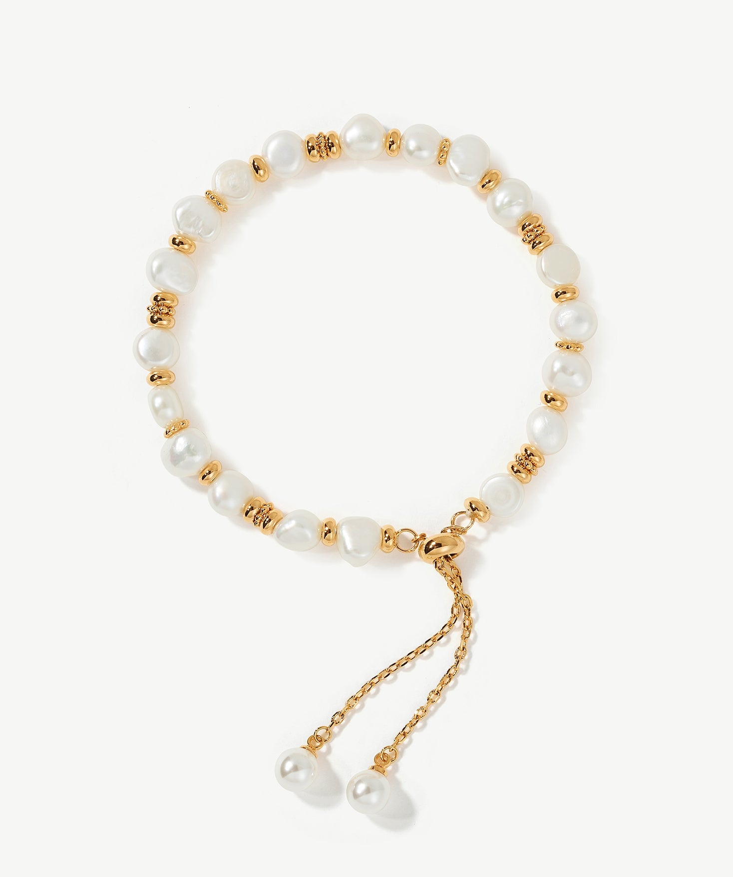 Baroque Pearl Adjustable Beaded Bracelet | Siva Collection | MaiaMina