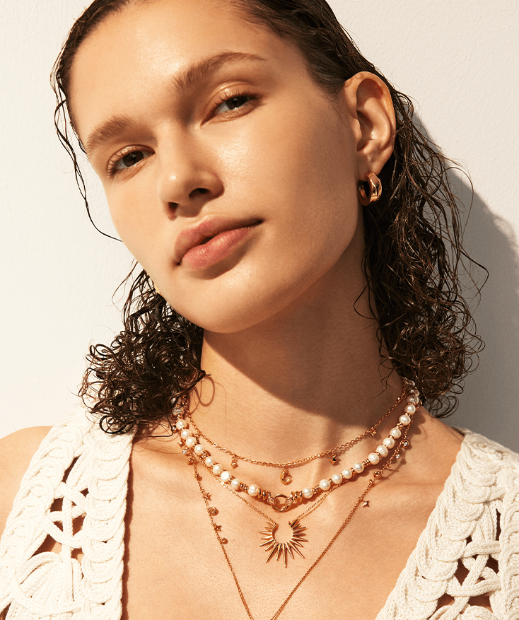 Baroque Pearl Snake Pendant Necklace in Gold Vermeil – MaiaMina