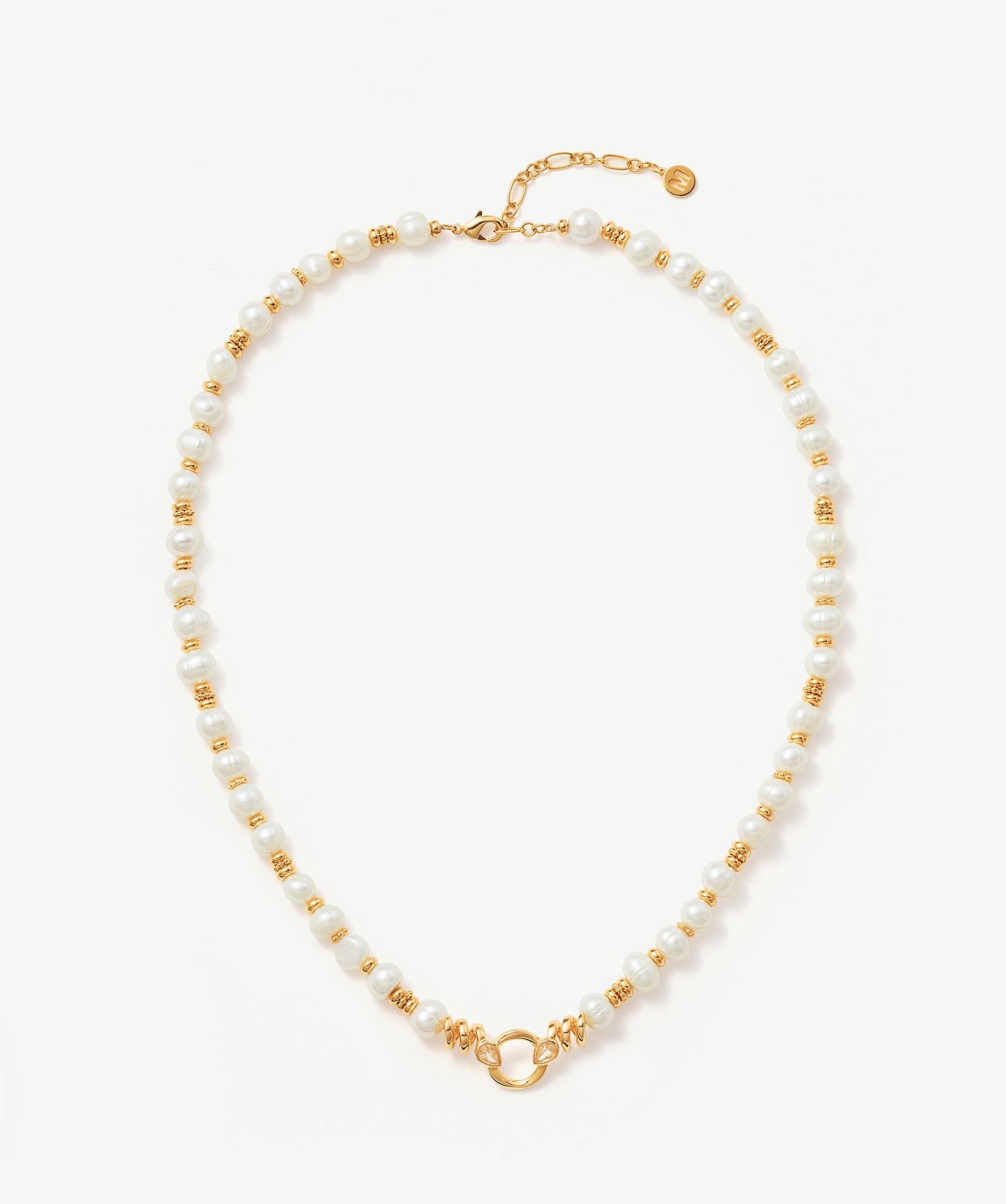 Baroque Pearl Snake Pendant Necklace in Gold Vermeil – MaiaMina