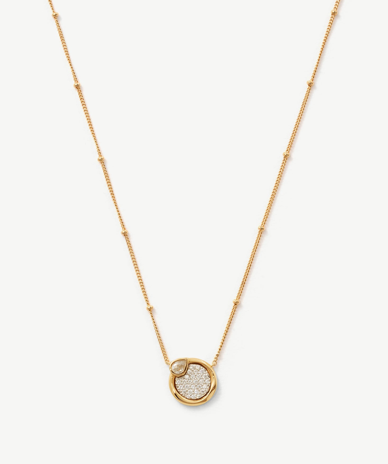 Pave Snake Pendant Necklace | 18K Gold Vermeil Jewelry | MaiaMina