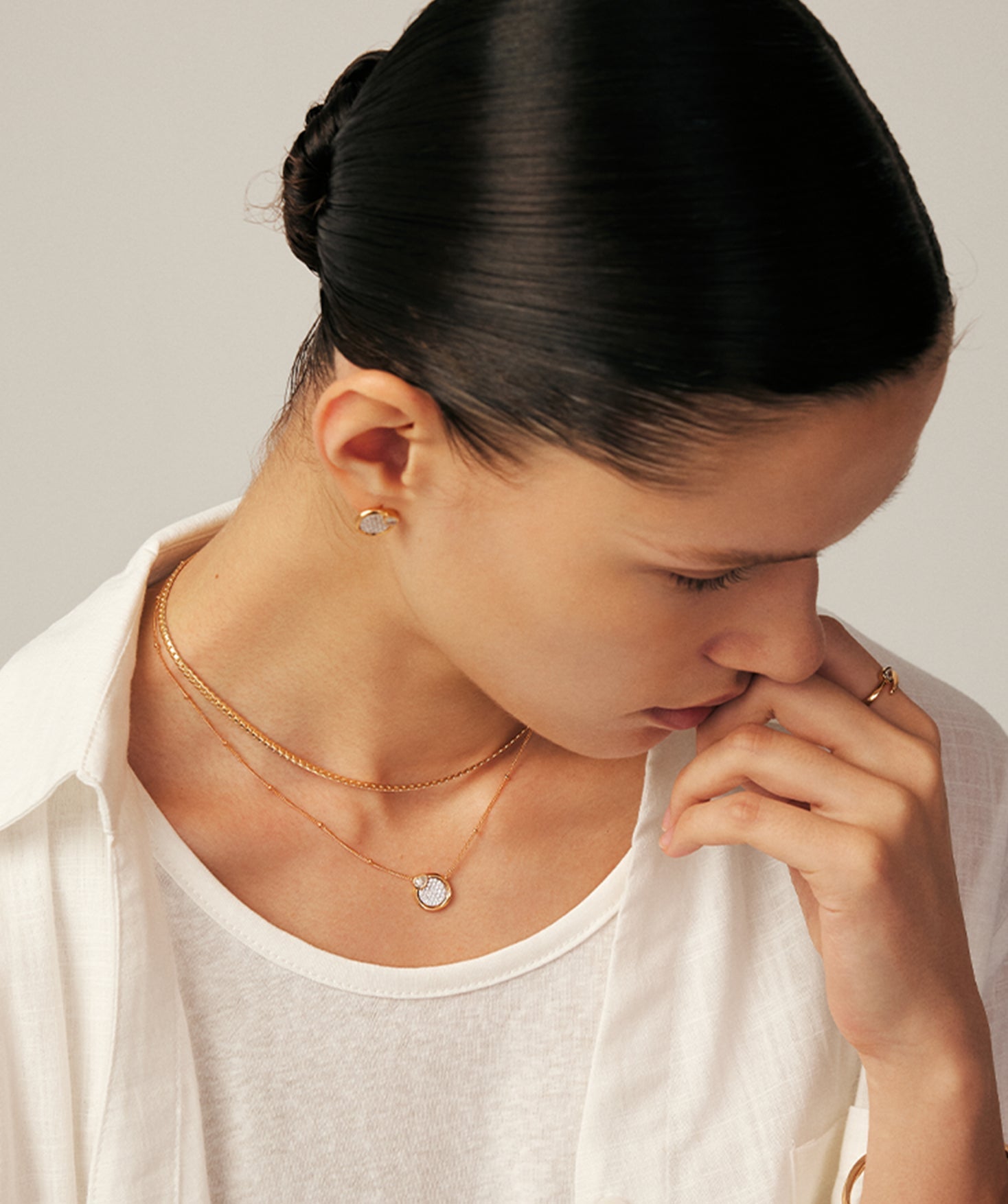 Pave Snake Pendant Necklace | 18K Gold Vermeil Jewelry | MaiaMina