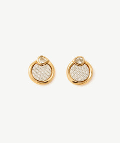 Siva Gemstone Pave Snake Stud Earrings | 18K Gold Vermeil | MaiaMina