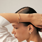 Gold Snake Cuff Bracelet - 18K Gold Plated Jewelry | MaiaMina