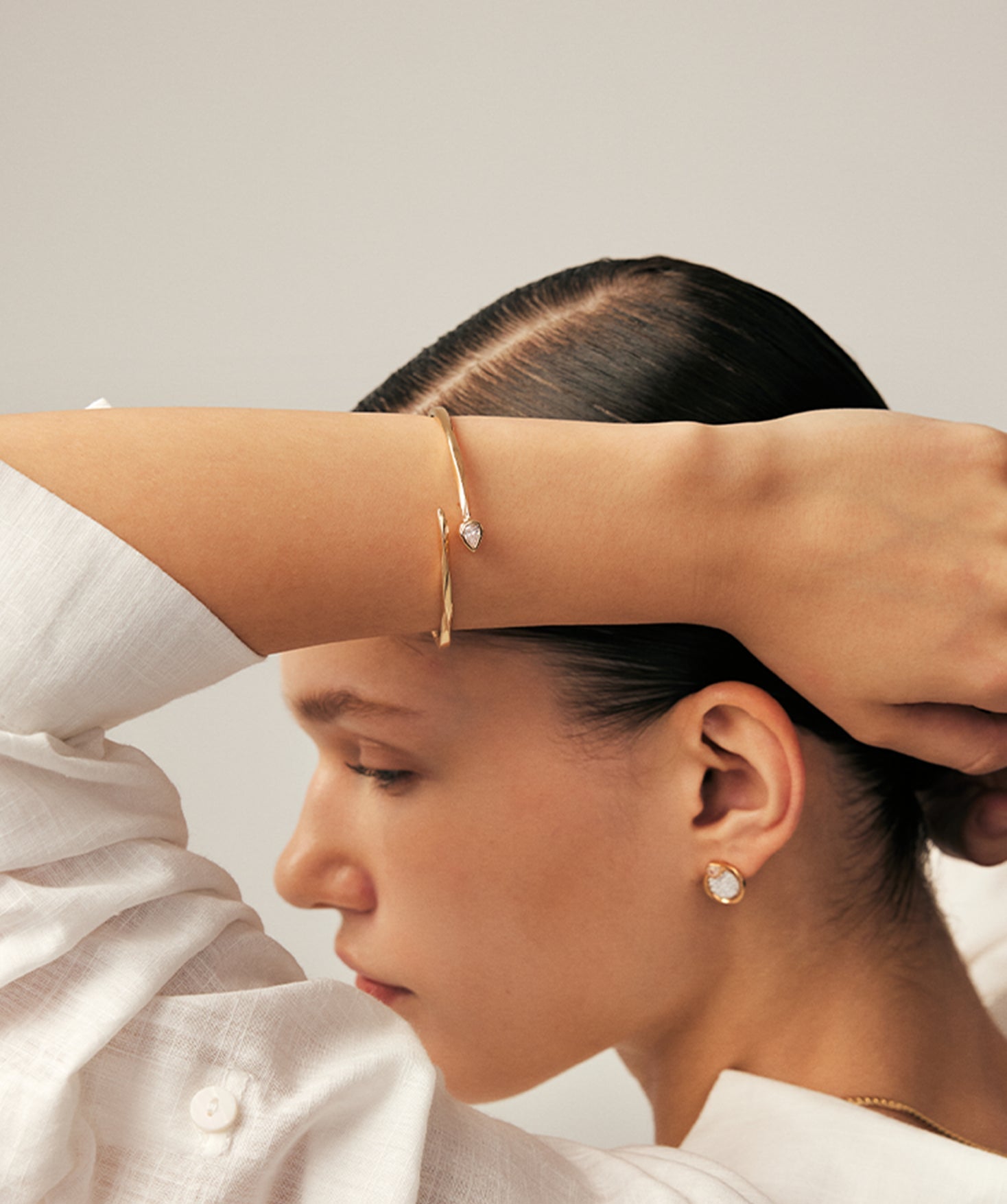 Gold Snake Cuff Bracelet - 18K Gold Plated Jewelry | MaiaMina