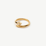 Gold Snake Open Ring Adjustable – Siva Collection | MaiaMina