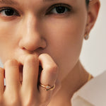 Gold Snake Open Ring Adjustable – Siva Collection | MaiaMina