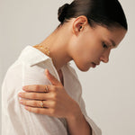 Gold Snake Open Ring Adjustable – Siva Collection | MaiaMina