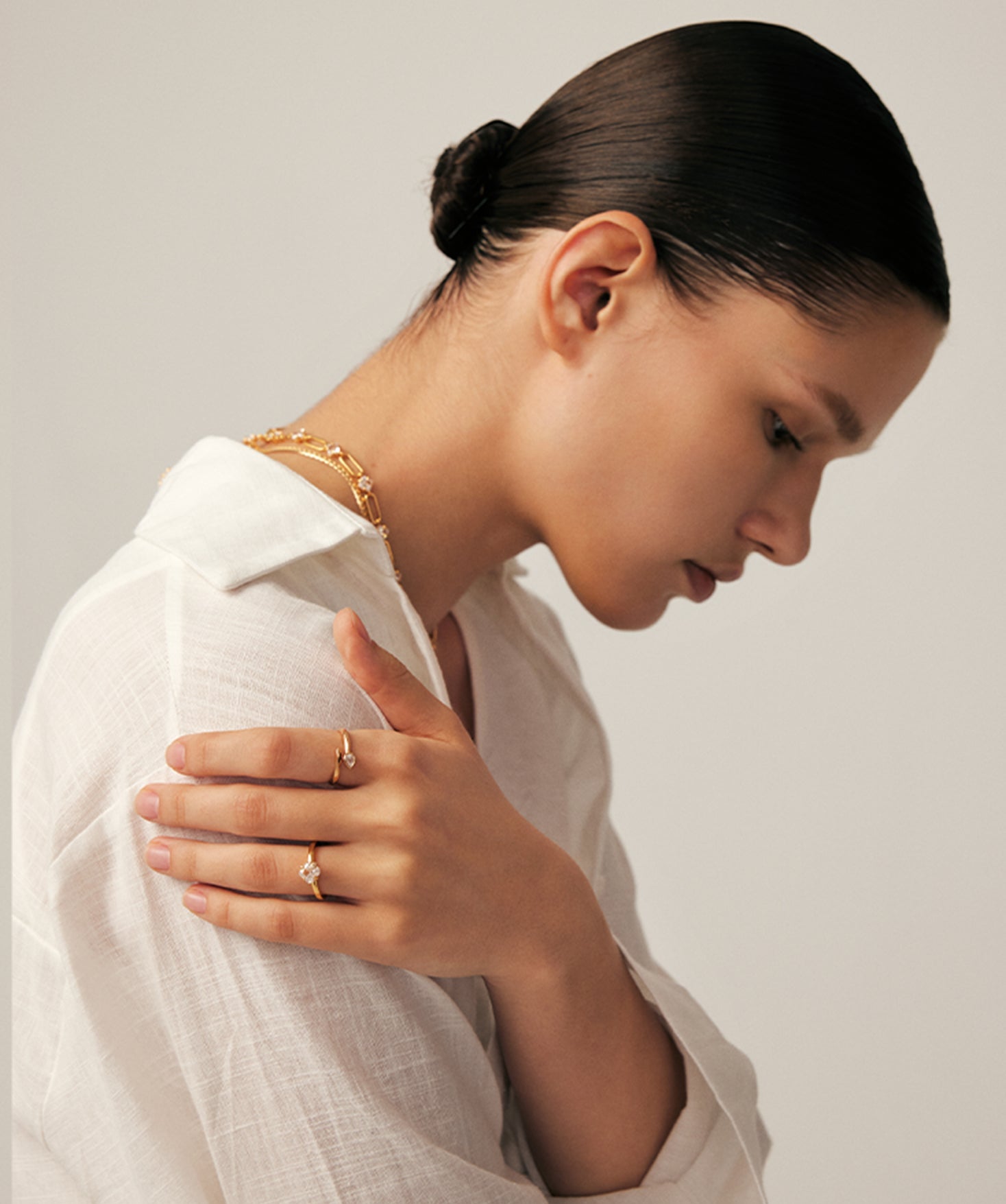 Gold Snake Open Ring Adjustable – Siva Collection | MaiaMina