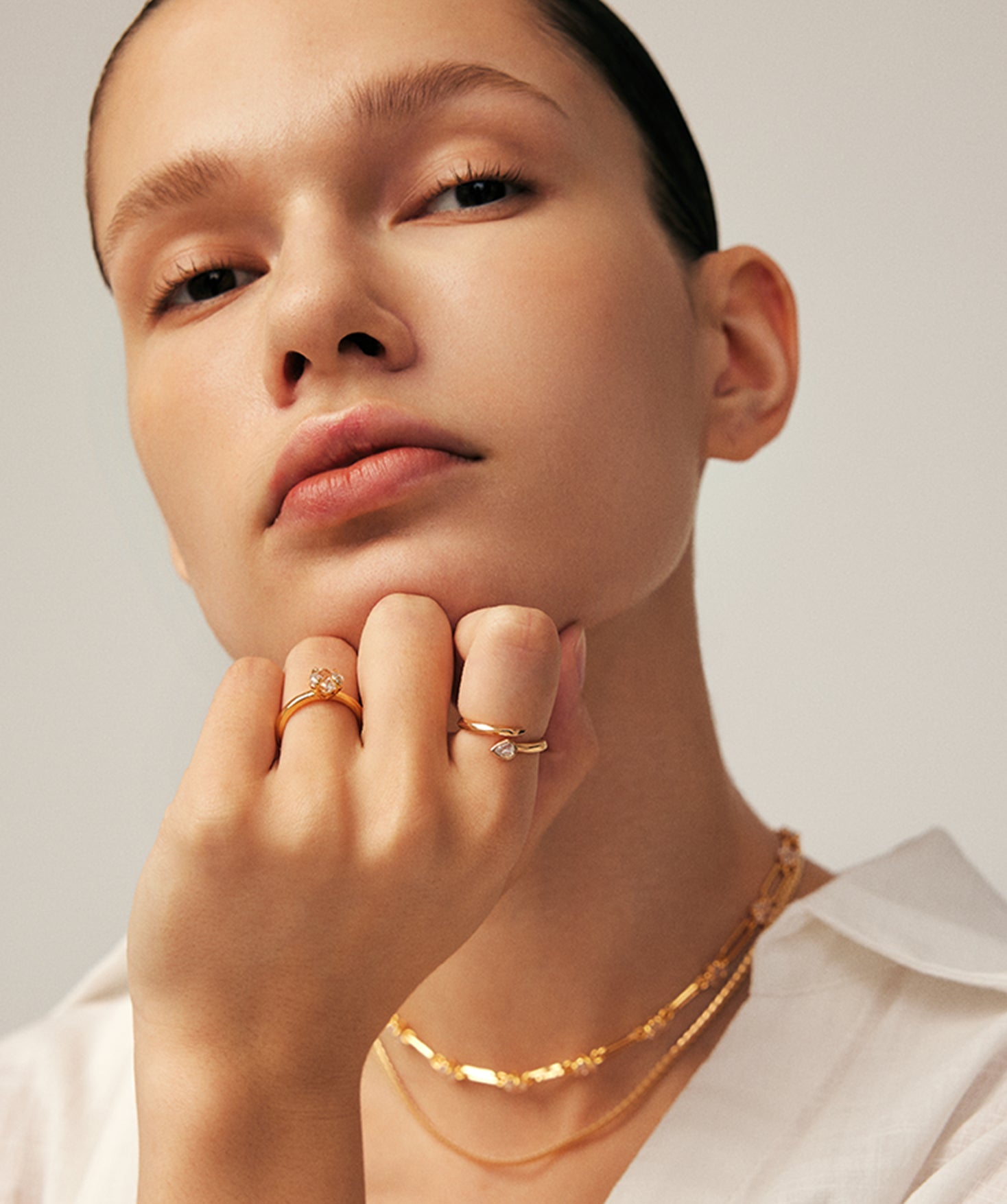 Gold Snake Open Ring Adjustable – Siva Collection | MaiaMina