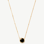 Black Onyx Snake Pendant Necklace – 18K Gold Vermeil Jewelry | MaiaMina