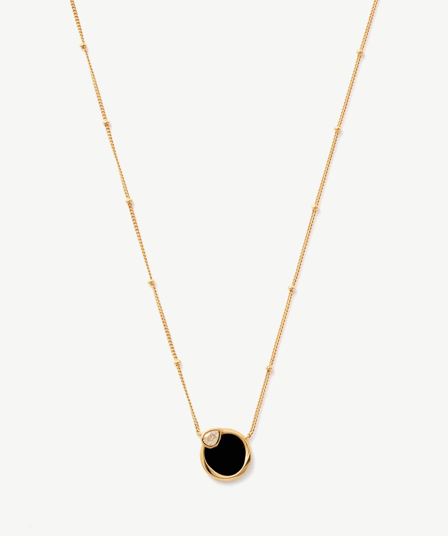 Black Onyx Snake Pendant Necklace – 18K Gold Vermeil Jewelry | MaiaMina