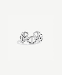 Sterling Silver Mariner Chain Adjustable Ring – Timeless Nautical Jewelry | MaiaMina
