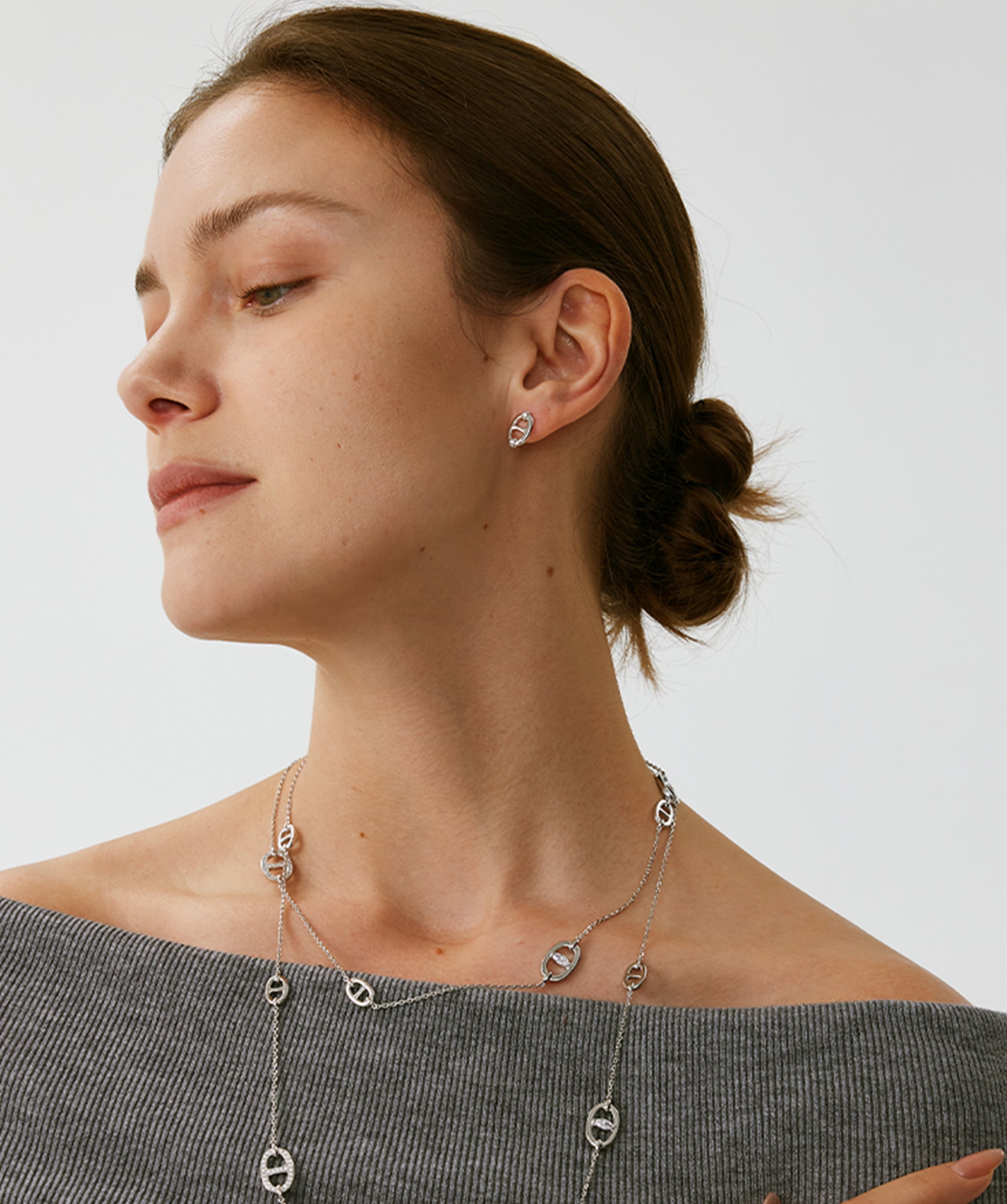 925 Sterling Silver Mariner Stud Earrings – Elegant Nautical Design | MaiaMina