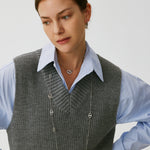 925 Sterling Silver Pave Mariner Interlocking Pendant Necklace – Elegant Geometric Jewelry | MaiaMina