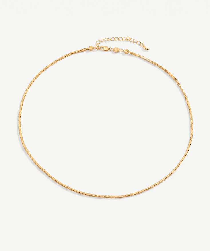 Square Snake Chain Necklace | MaiaMina