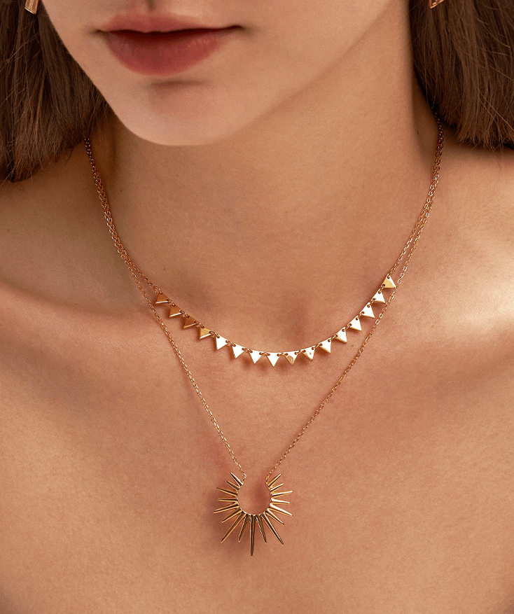 Triangle Chain Necklace | MaiaMina