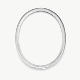 MaiaMina Rhodium Plated Textured Bangle Bracelet with Starburst Details Cetus Collection