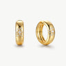 MaiaMina 18K Gold Vermeil Sterling Silver Mini Hoop Earrings Cetus Collection