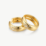 MaiaMina 18K Gold Vermeil Sterling Silver Mini Hoop Earrings Cetus Collection
