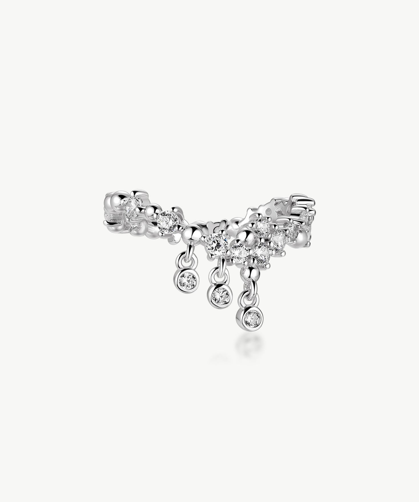 MaiaMina Lab-Grown Diamond Ring – Möbius Sterling Silver | Cetus