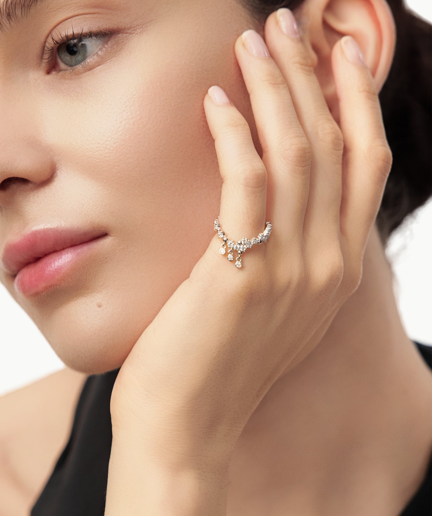 MaiaMina Lab-Grown Diamond Ring – Möbius Sterling Silver | Cetus