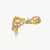 MaiaMina 18K Gold Plated Pinky Ring with Zirconia Dangle | Cetus