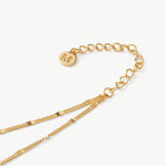 Classic Gold Disc Layered Necklace | Dainty Double Chain in 18K Gold Vermeil – MaiaMina
