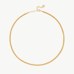 Classic Herringbone Chain Necklace in Gold | MaiaMina