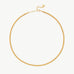Classic Herringbone Chain Necklace in Gold | MaiaMina