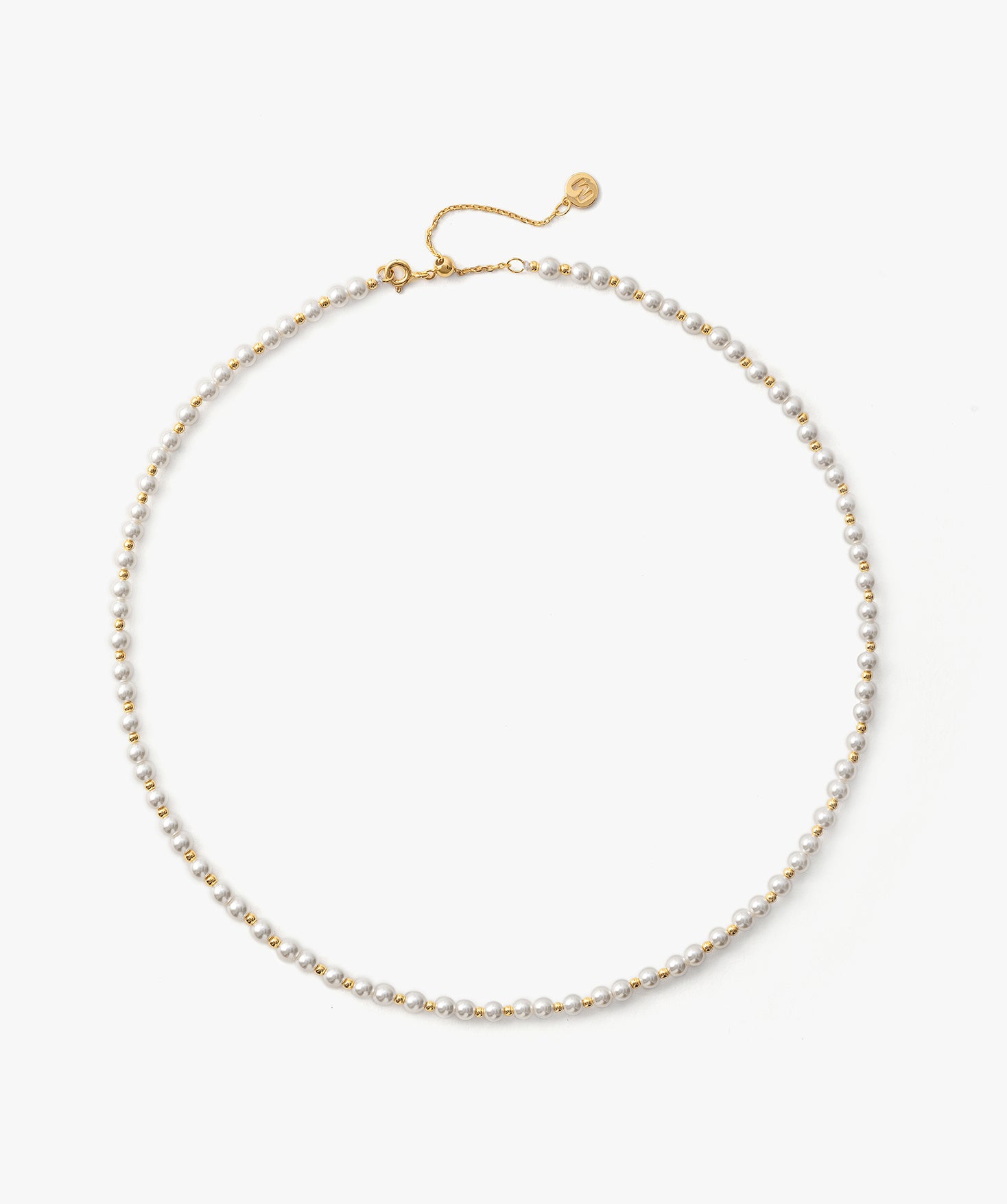 Classic Pearl Alternating Beaded Necklace | 18ct Gold Plated Vermeil – MaiaMina