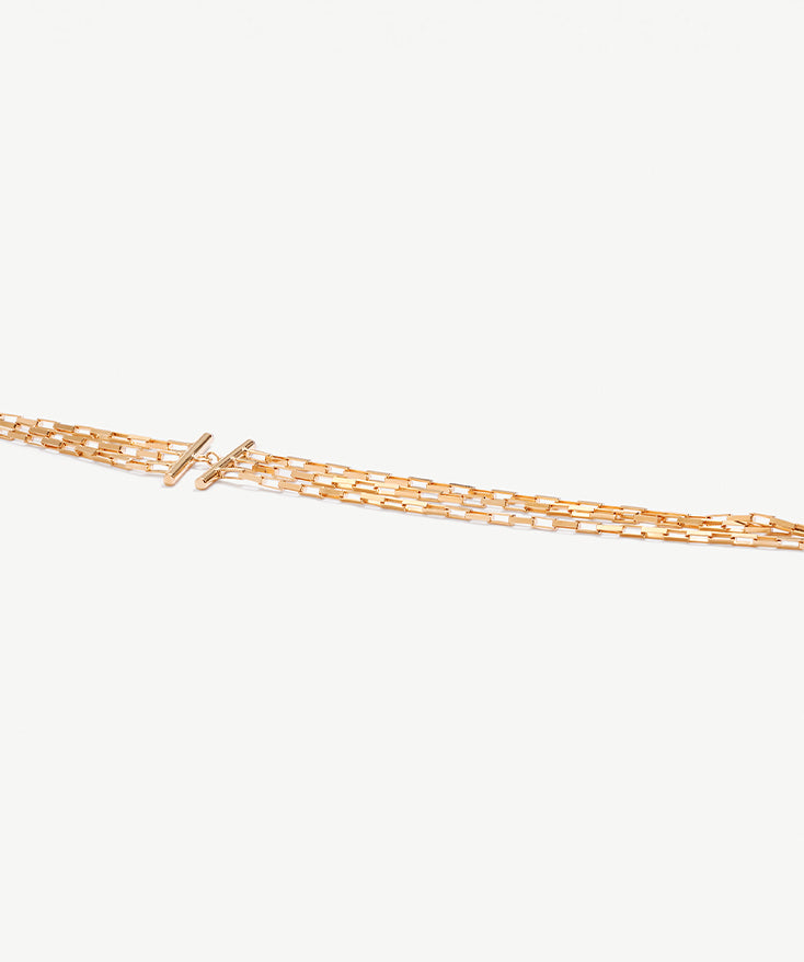 18K Gold Vermeil Box Chain Layering Necklace for Women, Sterling Silver  Paperclip Chain Necklace | MaiaMina